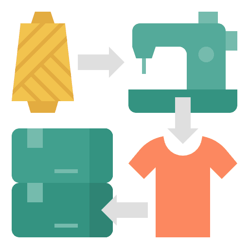 Manufacturing service icon - Velookup uniforms and fabrics