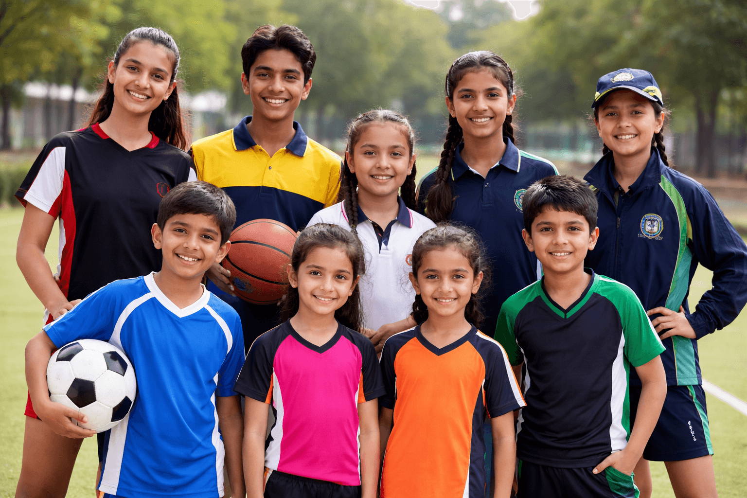 Athletes wearing custom sports uniforms designed and manufactured by Velookup