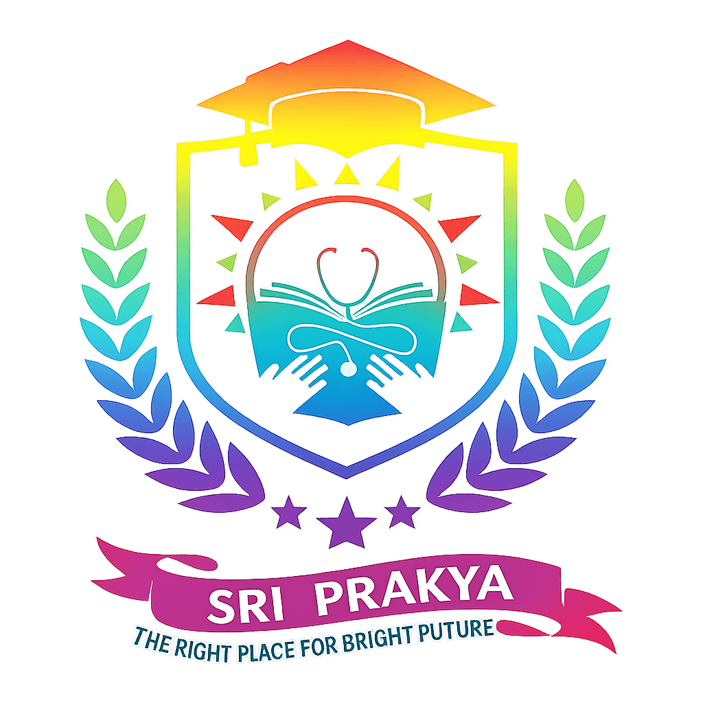 Sri Prakya Educational Logo Design client school logo - Velookup uniforms
